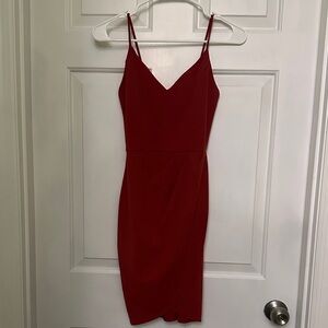 Lulu's Vibrant Red Mini Dress